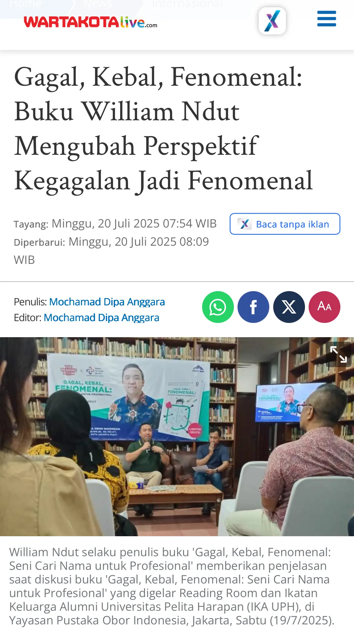 William Ndut media coverage — clipping 05